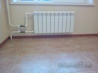 замена радиатора отопления на кухне