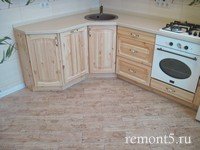 полы на кухне из плитки