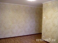 большая комната после ремонта