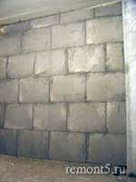 стена из пазогребневых блоков